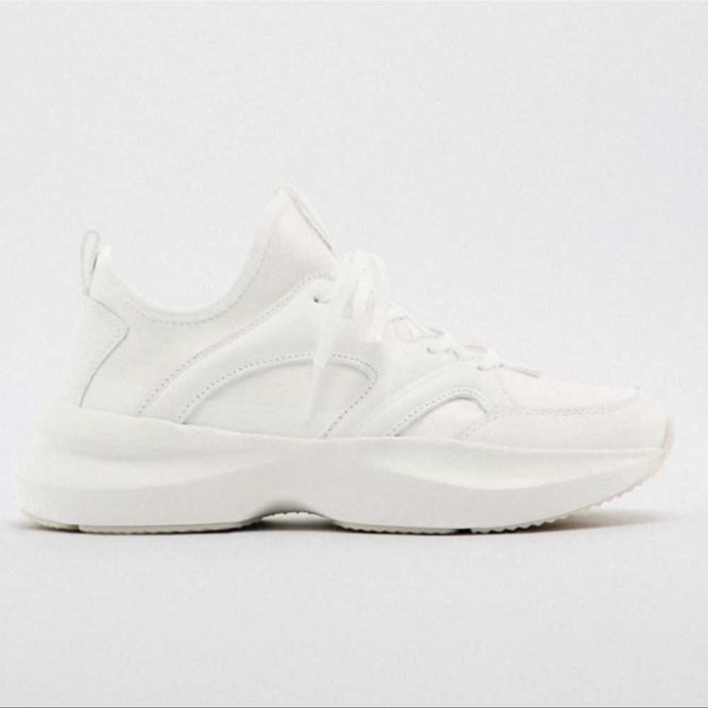 ZARA LEATHER RUNNING SHOES - Picture 6 of 10